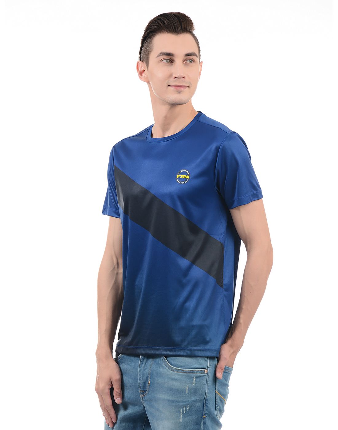 U.S. Polo Assn. Men Casual Wear Solid T-Shirt